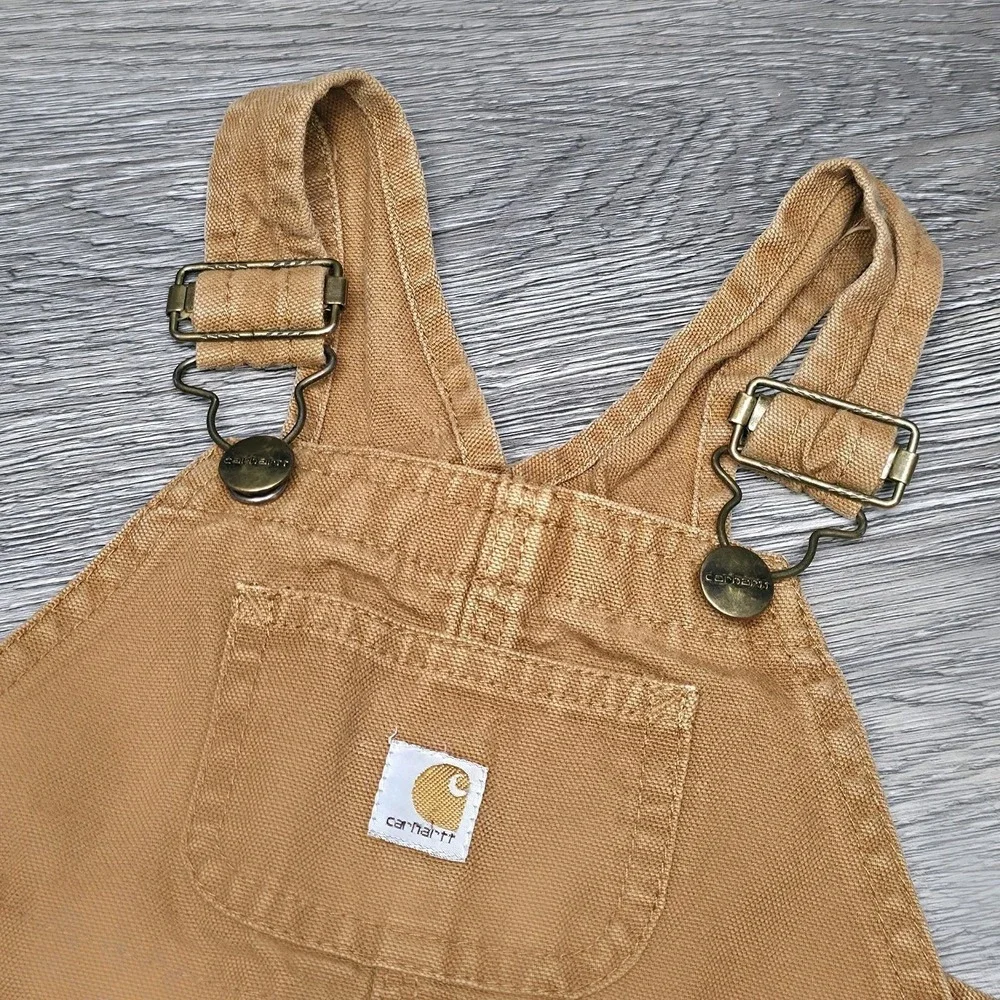Carhartt Infant Brown Overalls - 18M - Classic Baby Bibs!